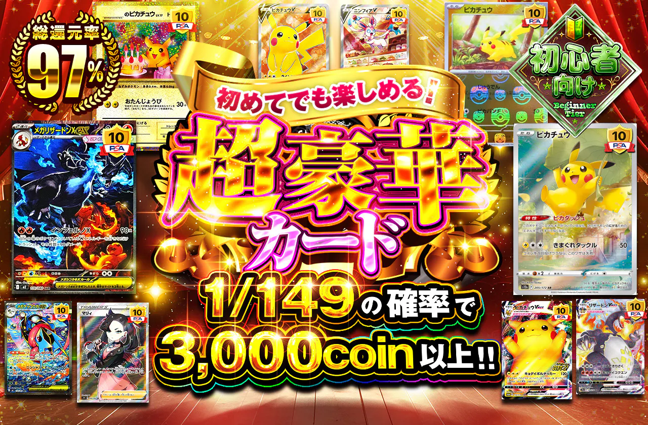 初めてでも楽しめる!超豪華カード