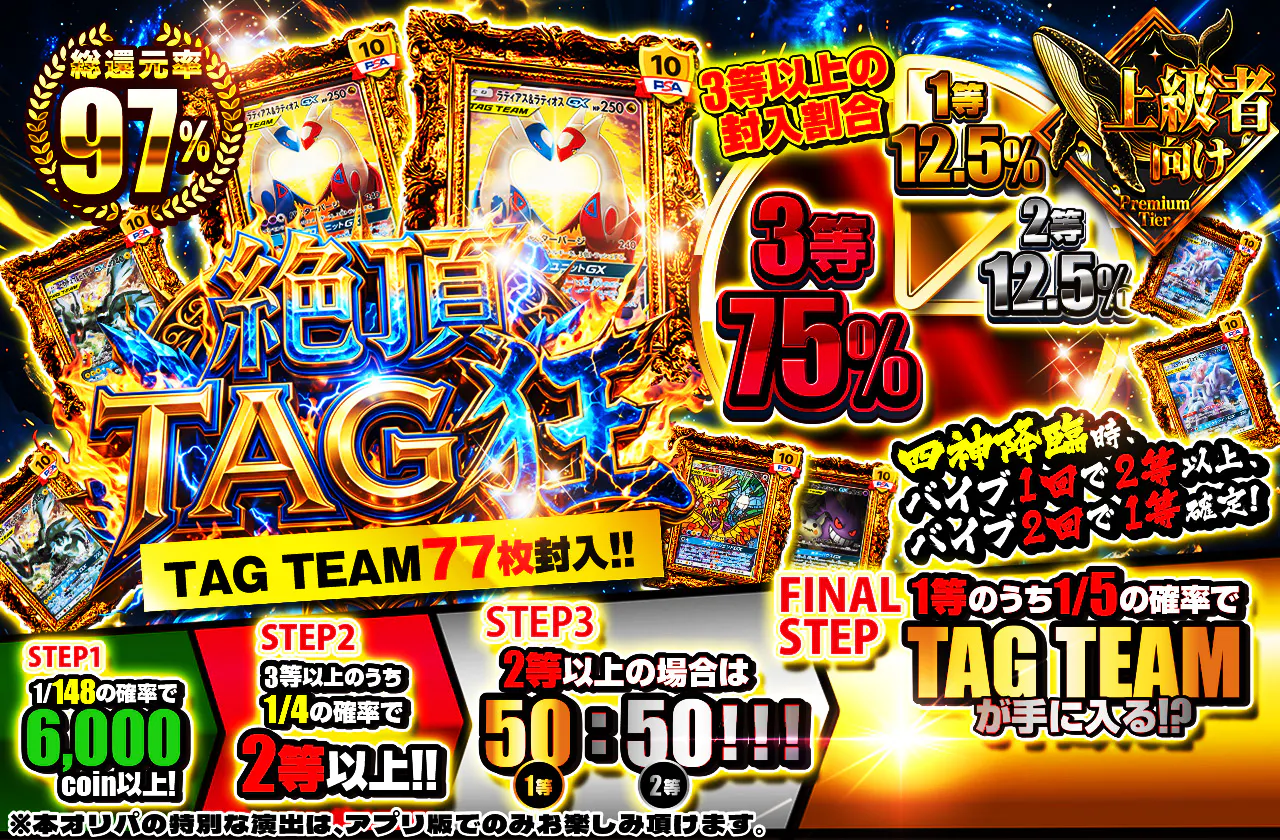絶頂　TAG狂　TAG TEAM77枚封入!