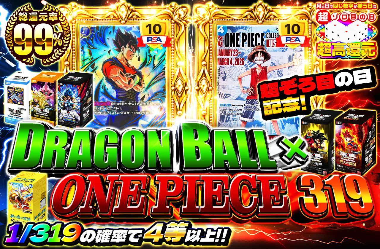 超ぞろ目の日記念！DRAGON BALL × ONE PIECE 319