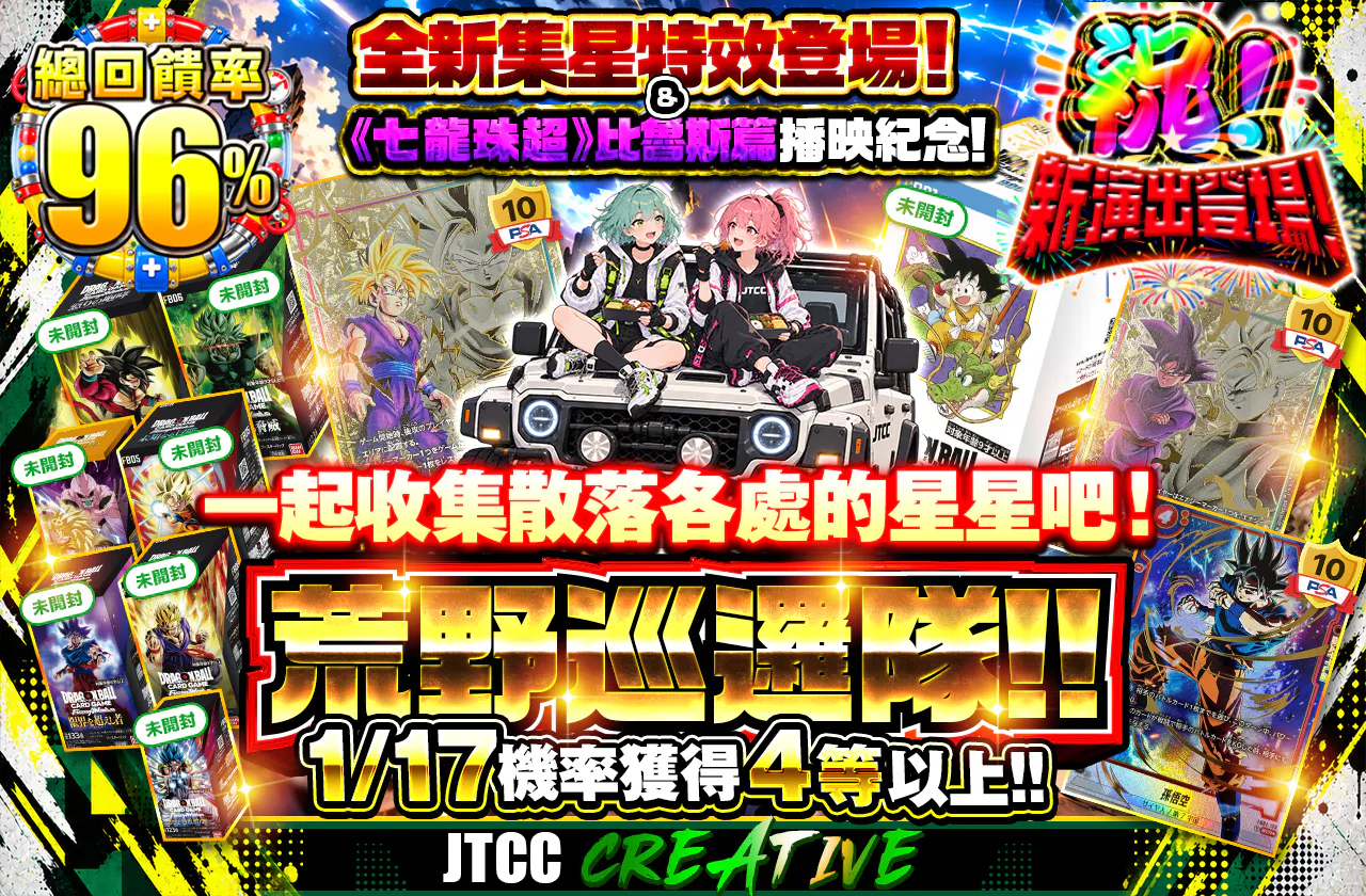 新演出 星集め演出 登場 & ドラゴンボール超 ビルス 放映記念! 散らばった星たちを集めよう!荒野パトロール!!