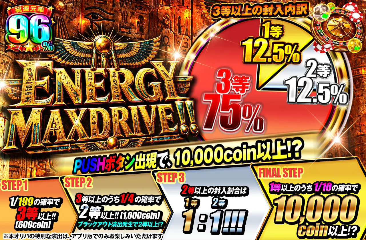 ENERGY MAXDRIVE！！