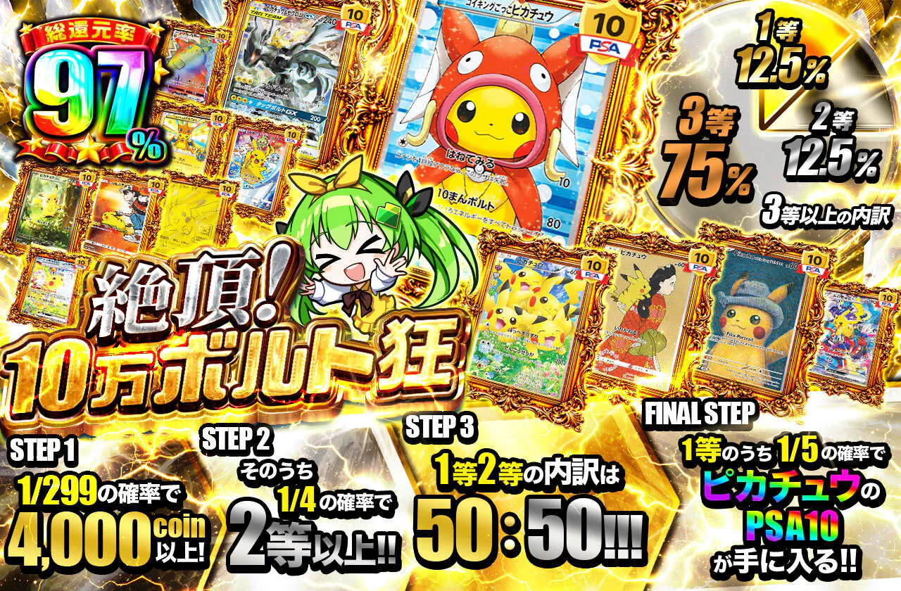 絶頂！10万ボルト狂